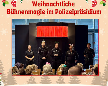 weihnachtliche bühnenmagie im polizeipräsidium
